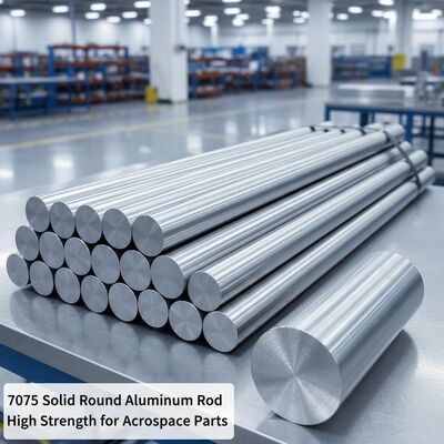7075 Rodas redondas de aluminio sólido de alta resistencia de precisión para la industria aeroespacial