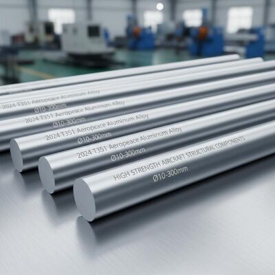 2024 T351 Barra redonda de aleación de aluminio aeroespacial de alta resistencia con tolerancia de diámetro de precisión y excelente resistencia a la fatiga para componentes estructurales de aeronaves