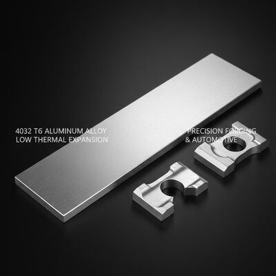 Barra plana de aleación de aluminio con alto contenido de silicio 4032 T6 con baja expansión térmica para forjado de precisión y pistones automotrices