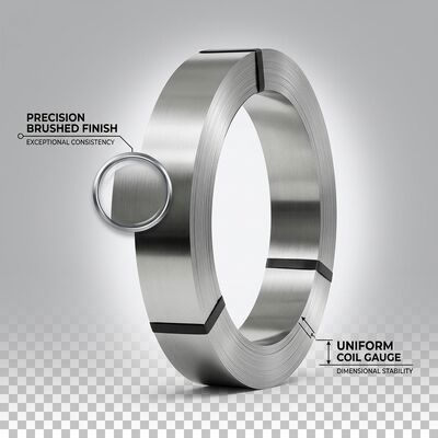 Bobina de Acero Inoxidable Ferrítico Magnético 430 con Acabado 2B BA para Utensilios de Cocina de Inducción de 0.3mm-2.0mm de Espesor