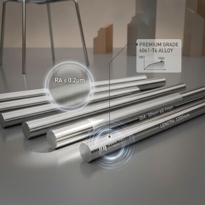 Barra Redonda de Aluminio Forjado 6061 de Gran Diámetro para Mecanizado CNC de Alta Resistencia