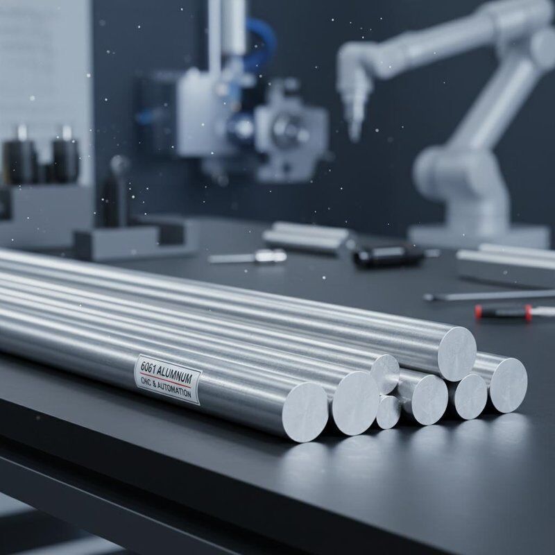 Mecanizado CNC sólido 6061 T6 Varilla de aluminio Tratamiento térmico Resistencia a la corrosión