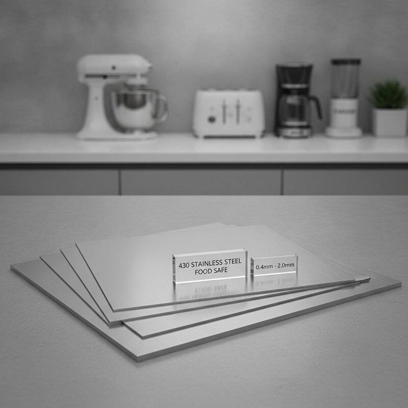 Seguridad alimentaria 430 de acero inoxidable laminado en frío 0,4 mm - 2,0 mm para aparatos de cocina