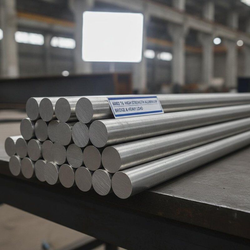 Barra de aluminio de alta resistencia 6082 T6 para construcción de puentes y aplicaciones de carga pesada
