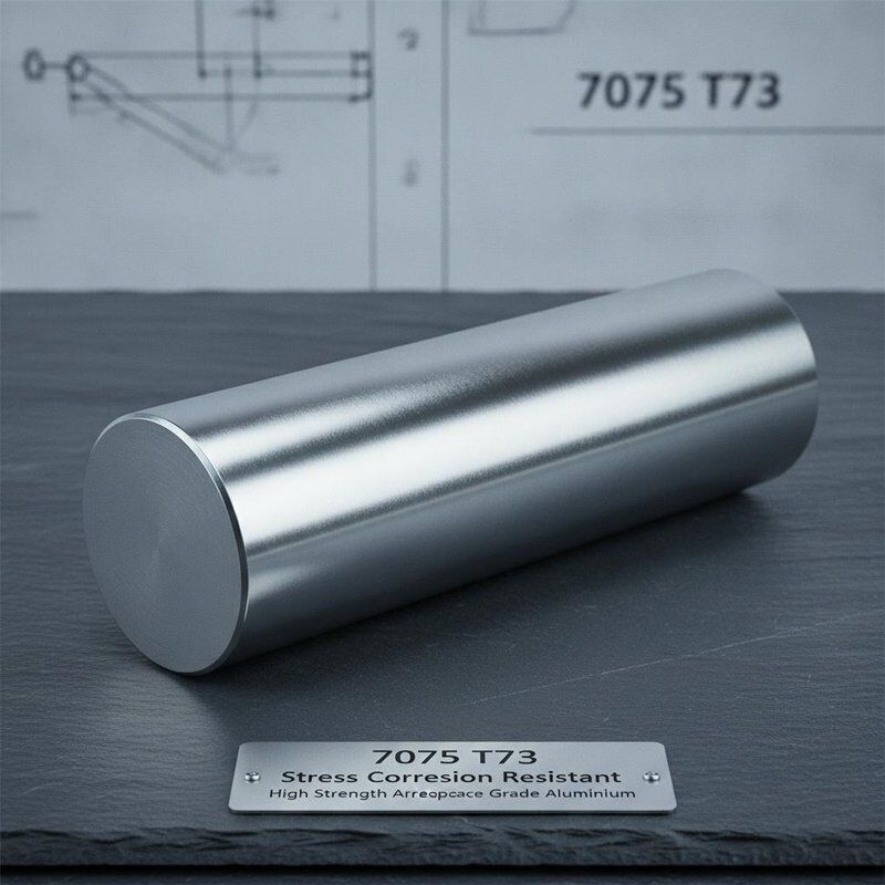 7075 T73 Barra redonda de aluminio de alta resistencia resistente a la corrosión por esfuerzo